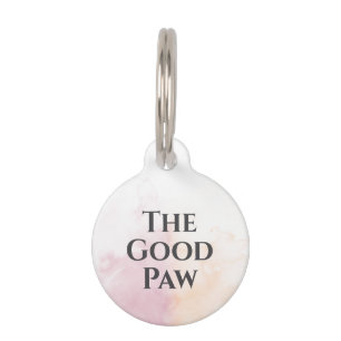 Placa Para Mascotas Gradiente de Acuarela La Buena Pata