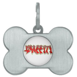 Placa Para Mascotas Graffiti