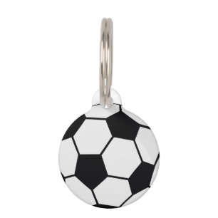 Placa Para Mascotas Gráfico clásico de balón de fútbol para fanáticos