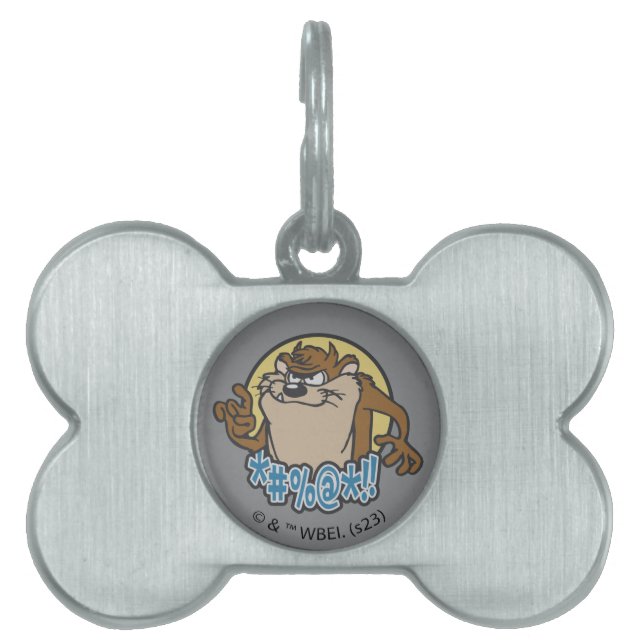 Placa Para Mascotas Gráfico de círculo extensivo TAZ™ (Frente)