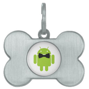 Placa Para Mascotas Gráfico de iconos formales del robot Android