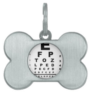 Placa Para Mascotas Gráfico de pruebas oculares