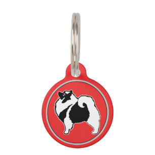 Placa Para Mascotas Gráficos de Keeshond - Arte de perro original lind