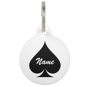 Placa Para Mascotas Gran as de espadas nombre etiqueta mascota para pe