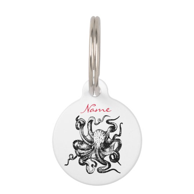 Placa Para Mascotas Gran pulpo Thunder_Cove (Anverso)