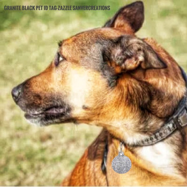 Placa Para Mascotas Granito negro (Subido por el creador)