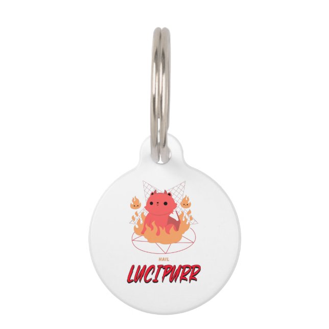 Placa Para Mascotas Granizo Lucipurr (Anverso)