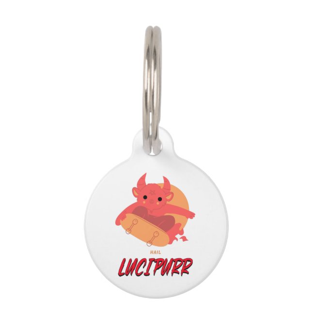 Placa Para Mascotas Granizo Lucipurr (Anverso)