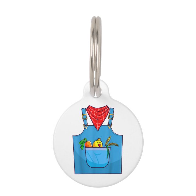 Placa Para Mascotas Granja de maíz simple (Anverso)