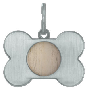Placa Para Mascotas Grano de madera texturada lavado blanco