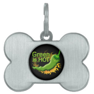 Placa Para Mascotas Green es HOT