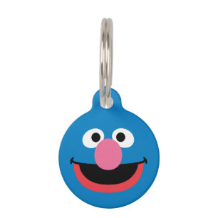 Placa Para Mascotas Grover Face Art