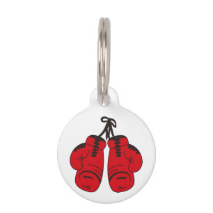 Placa Para Mascotas Guantes de boxeo
