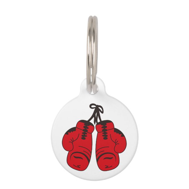 Placa Para Mascotas Guantes de boxeo (Anverso)