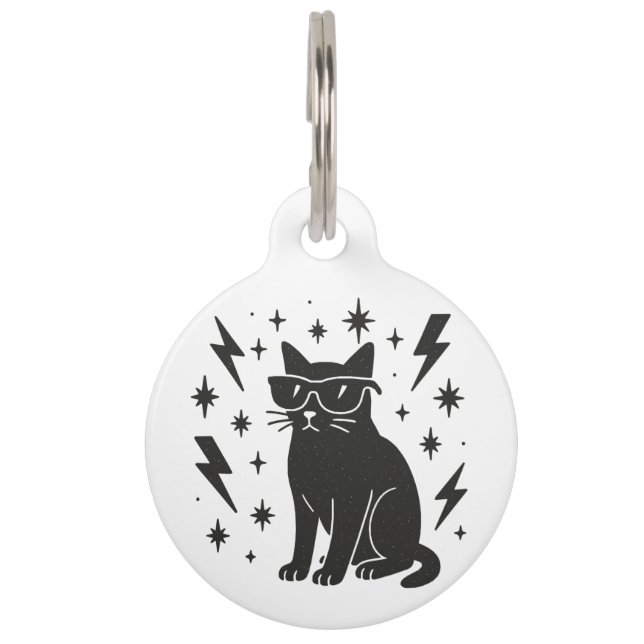 Placa Para Mascotas Guay Cat (Anverso)