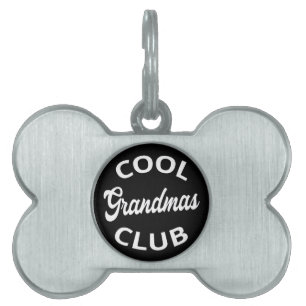 Placa Para Mascotas Guay Grandmas Club I