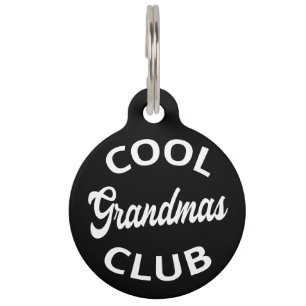 Placa Para Mascotas Guay Grandmas Club I