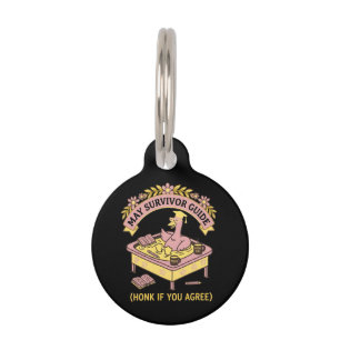 Placa Para Mascotas Guía de Supervivencia para Profesores Divertidos d