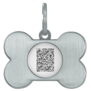 Placa Para Mascotas Guitar Lover Regalo de patrón de guitarra