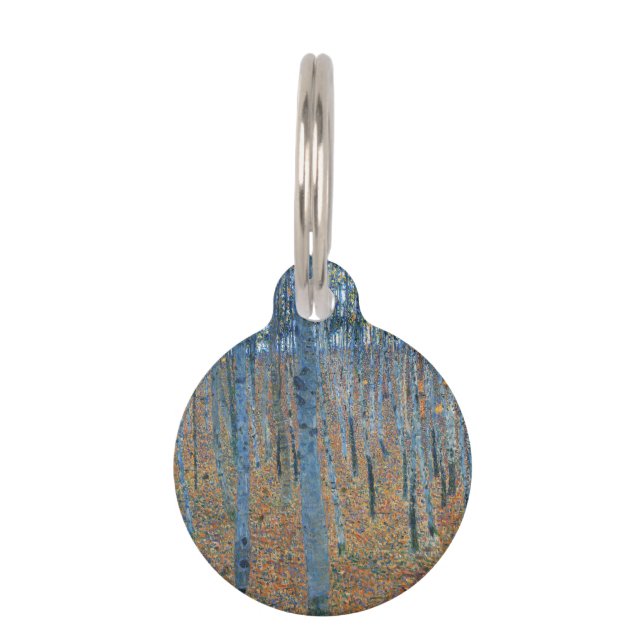 Placa Para Mascotas Gustav Klimt Beech Tree Forest Grove (Anverso)
