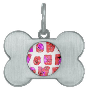 Placa Para Mascotas Hacer que sus propios corazones Art Print Design