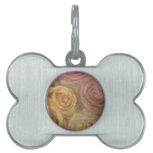 Placa Para Mascotas Hacia fuera los rosas rosados amarillos llevados