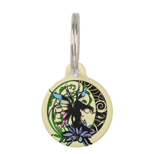 Placa Para Mascotas Hada de sombra de Lotus (Anverso)