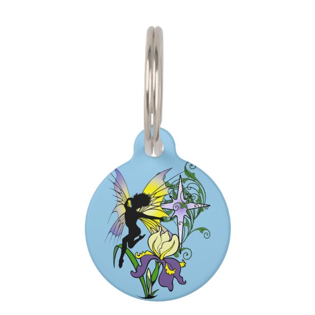 Placa Para Mascotas Hada Sombra Iris (Anverso)