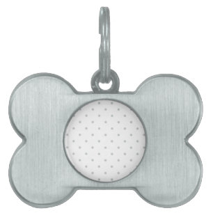 Placa Para Mascotas Haga clic en Personalizar Cambiar Gris a su color 