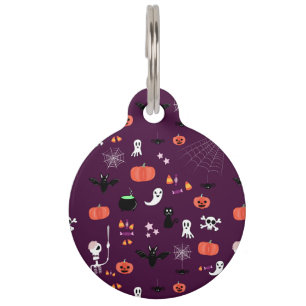 Placa Para Mascotas Halloween