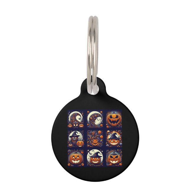 Placa Para Mascotas Halloween (Anverso)
