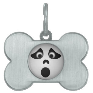 PLACA PARA MASCOTAS HALLOWEEN GHOST