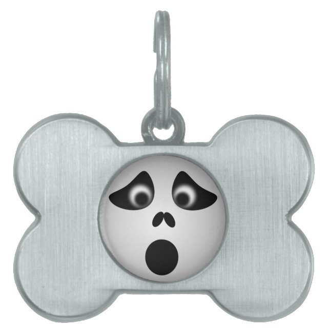 PLACA PARA MASCOTAS HALLOWEEN GHOST (Frente)
