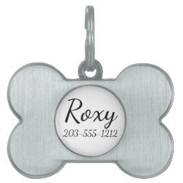 Placa Para Mascotas HAMbyWG Bone Pet Tag - Añadir el nombre de sus per