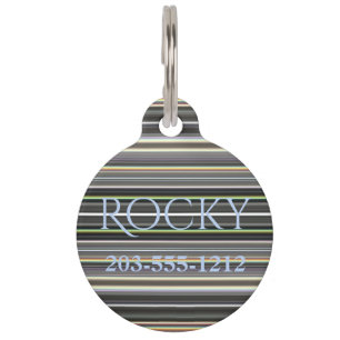 Placa Para Mascotas HAMbyWG - Etiqueta de nombre de Mascota - Banda de