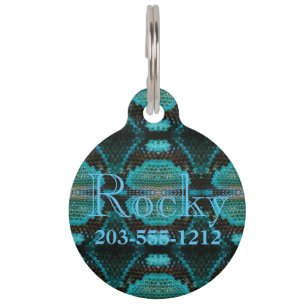 Placa Para Mascotas HAMbyWG - Etiqueta de nombre de Mascota - Piel de