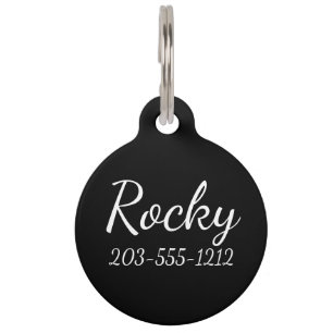 Placa Para Mascotas HAMbyWG - Etiqueta de nombre de perro