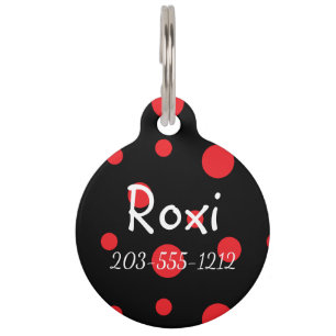 Placa Para Mascotas HAMbyWG - Etiqueta de nombre de perro - Punto de p