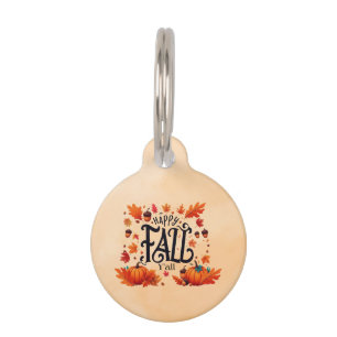 Placa Para Mascotas Happy Fall Y'all