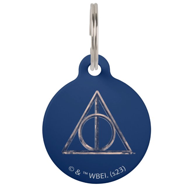 Placa Para Mascotas Harry Potter | acuarela de mortandad (Anverso)