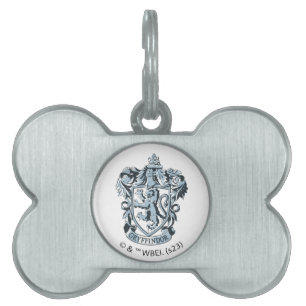Placa Para Mascotas Harry Potter   Azul Escudo Gryffindor