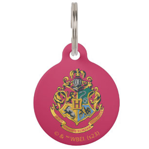 Placa Para Mascotas Harry Potter Crest Hogwarts - Color completo