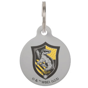Placa Para Mascotas Harry Potter   Escudo del Orgullo de la Casa Huffl