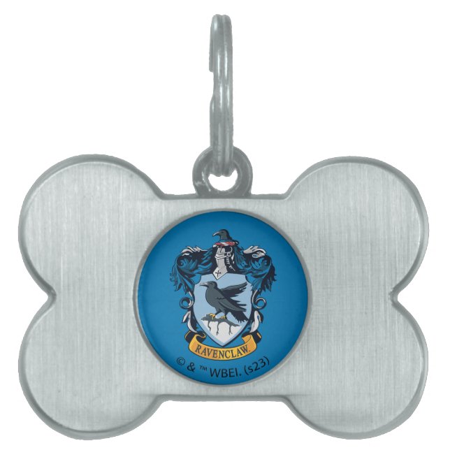 Placa Para Mascotas Harry Potter | Escudo Gótico Ravenclaw (Frente)