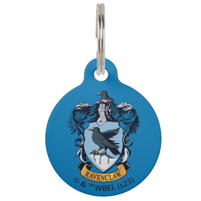 Placa Para Mascotas Harry Potter | Escudo Gótico Ravenclaw (Anverso)