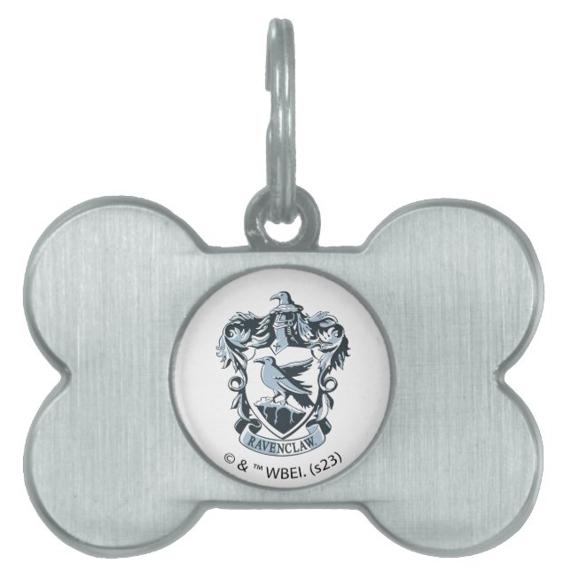 Placa Para Mascotas Harry Potter | Escudo Moderno de Ravenclaw (Frente)