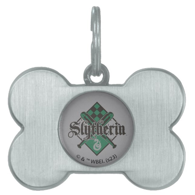 Placa Para Mascotas Harry Potter | Escudo Slytherin QUIDDITCH™ (Frente)