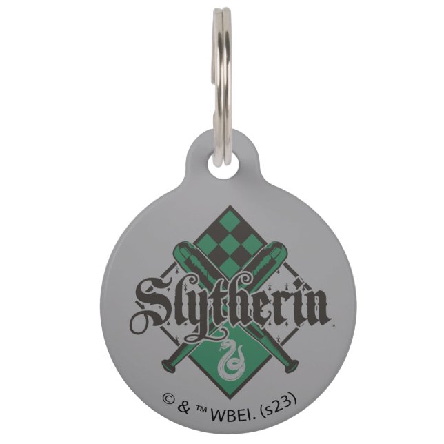 Placa Para Mascotas Harry Potter | Escudo Slytherin QUIDDITCH™ (Anverso)
