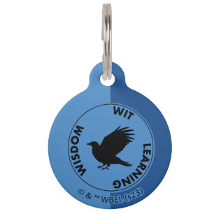 Placa Para Mascotas Harry Potter Gráfica de los rasgos de la casa de