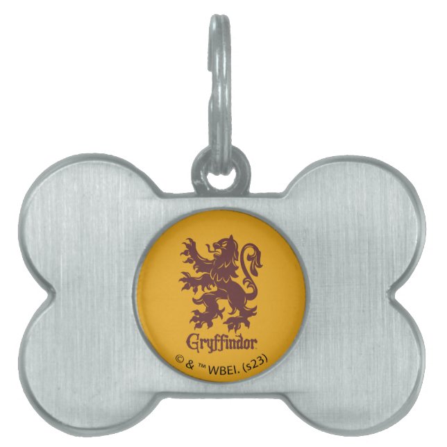 Placa Para Mascotas Harry Potter | Gryffindor Lion Graphic (Frente)
